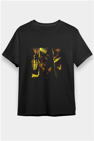 ASAP Rocky Baskılı Unisex Siyah Tişört
