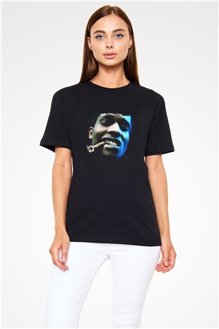 ASAP Rocky Baskılı Unisex Siyah Tişört