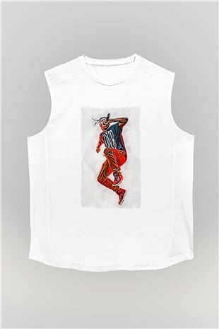 ASAP Rocky Beyaz Unisex Kolsuz Tişört