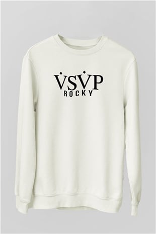 ASAP Rocky Beyaz Unisex Sweatshirt
