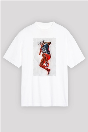 ASAP Rocky Beyaz Oversize Tişört Oversize T-shirt - TişörtFabrikası