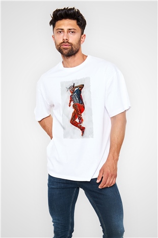 ASAP Rocky Beyaz Oversize Tişört Oversize T-shirt - TişörtFabrikası