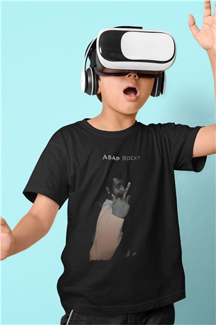 ASAP Rocky Siyah Unisex Çocuk Tişört