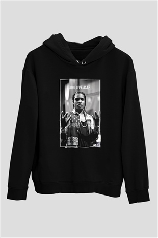 ASAP Rocky Siyah Unisex Hoodie