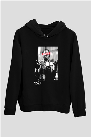 Asap Rocky Siyah Unisex Hoodie
