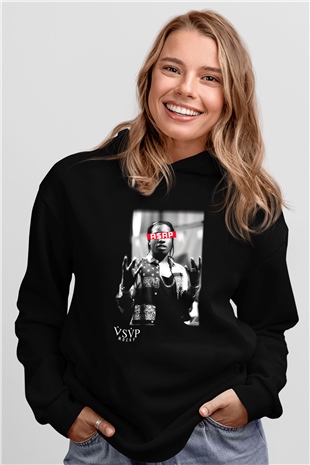 ASAP Rocky Siyah Unisex Hoodie