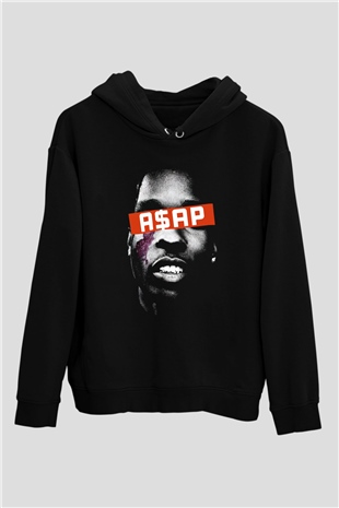ASAP Rocky Siyah Unisex Hoodie
