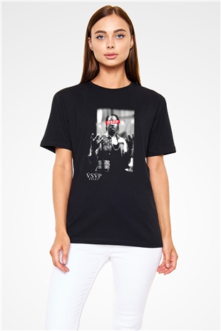 ASAP Rocky Siyah Unisex Tişört T-Shirt - TişörtFabrikası