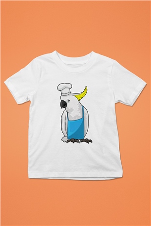 Aşçı Beyaz Unisex Çocuk Tişört