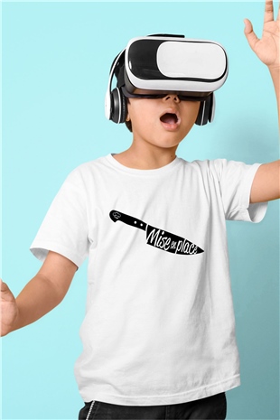 Aşçı Beyaz Unisex Çocuk Tişört