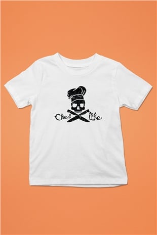 Aşçı Beyaz Unisex Çocuk Tişört
