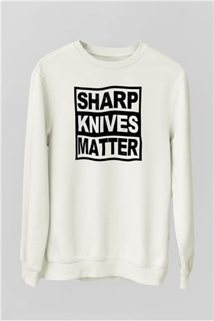 Aşçı Beyaz Unisex Sweatshirt