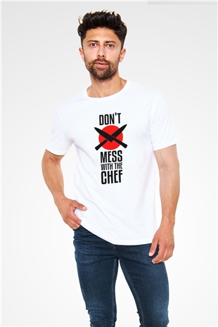 Aşçı Beyaz Unisex Tişört T-Shirt - TişörtFabrikası