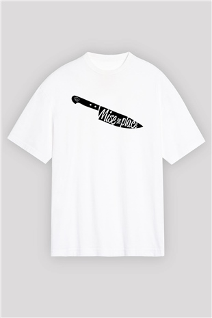 Aşçı Beyaz Oversize Tişört Oversize T-shirt - TişörtFabrikası