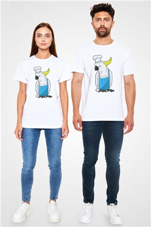 Aşçı Beyaz Unisex Tişört T-Shirt - TişörtFabrikası