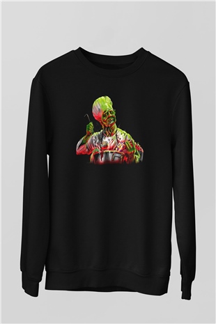 Aşçı Siyah Unisex Sweatshirt