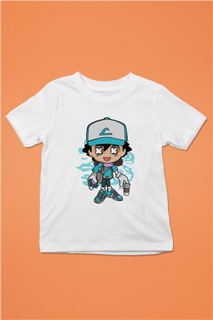 Ash Street Style Baskılı Unisex Beyaz Çocuk Tişört