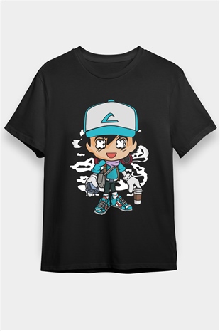 Ash Street Style Baskılı Unisex Siyah Tişört