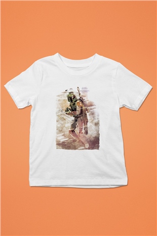 Asker Beyaz Unisex Çocuk Tişört