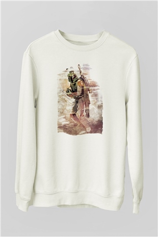 Asker Beyaz Unisex Sweatshirt