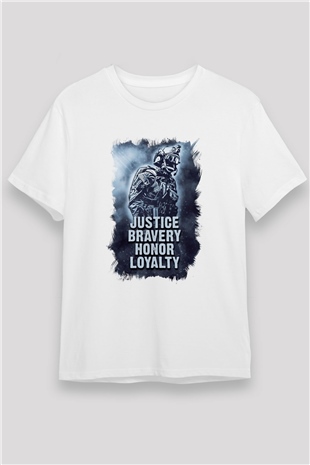 Asker Beyaz Unisex Tişört T-Shirt - TişörtFabrikası