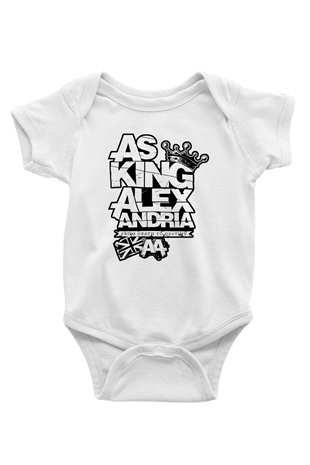 Asking Alexandria Baskılı Beyaz Unisex Bebek Body - Zıbın