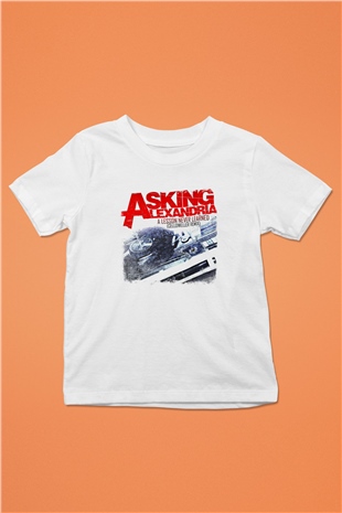 Asking Alexandria Baskılı Unisex Beyaz Çocuk Tişört