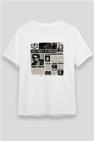 Asking Alexandria Baskılı Unisex Beyaz Tişört
