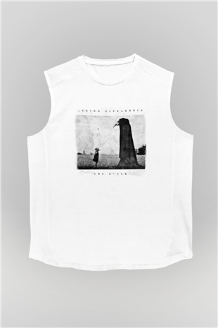 Asking Alexandria Baskılı Unisex Beyaz Kolsuz Tişört