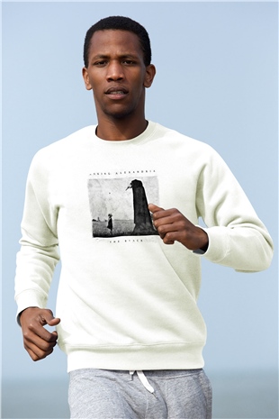 Asking Alexandria Baskılı Unisex Beyaz Sweatshirt