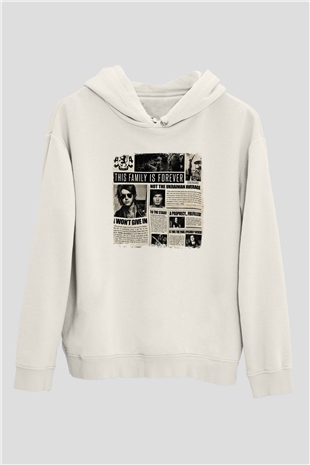 Asking Alexandria Baskılı Unisex Beyaz Hoodie