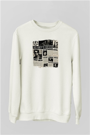Asking Alexandria Baskılı Unisex Beyaz Sweatshirt