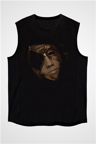 Asking Alexandria Baskılı Unisex Siyah Kolsuz Tişört