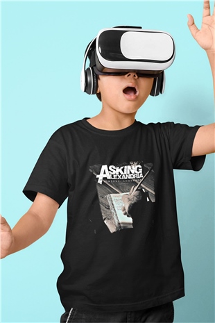 Asking Alexandria Baskılı Unisex Siyah Çocuk Tişört