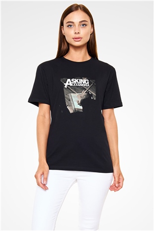 Asking Alexandria Baskılı Unisex Siyah Tişört