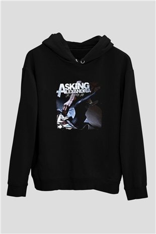 Asking Alexandria Baskılı Unisex Siyah Hoodie