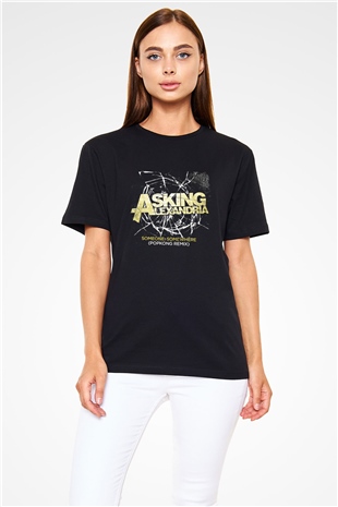 Asking Alexandria Baskılı Unisex Siyah Tişört