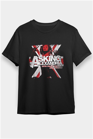 Asking Alexandria Baskılı Unisex Siyah Tişört