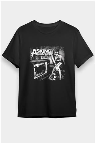 Asking Alexandria Baskılı Unisex Siyah Tişört