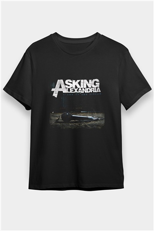 Asking Alexandria Baskılı Unisex Siyah Tişört