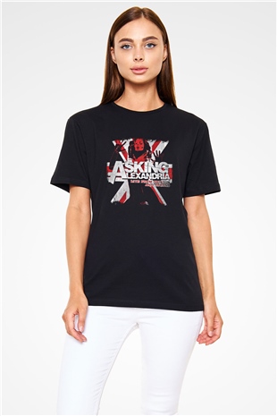 Asking Alexandria Baskılı Unisex Siyah Tişört