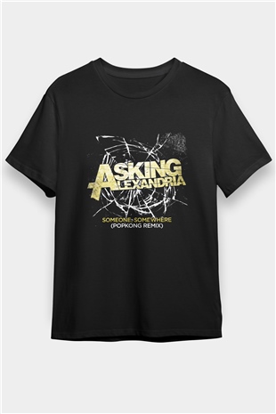 Asking Alexandria Baskılı Unisex Siyah Tişört