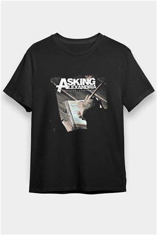 Asking Alexandria Baskılı Unisex Siyah Tişört