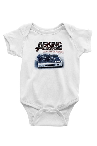 Asking Alexandria Beyaz Bebek Body - Zıbın
