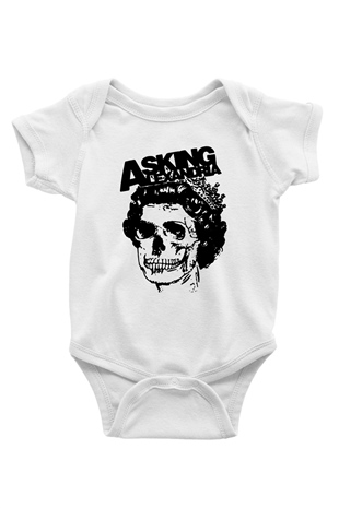 Asking Alexandria Beyaz Bebek Body - Zıbın