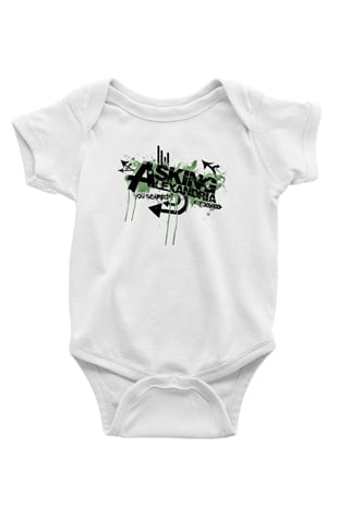 Asking Alexandria Beyaz Bebek Body - Zıbın