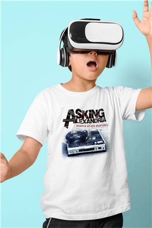Asking Alexandria Beyaz Unisex Çocuk Tişört