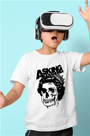 Asking Alexandria Beyaz Unisex Çocuk Tişört