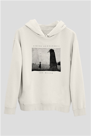 Asking Alexandria Beyaz Unisex Kapşonlu Sweatshirt