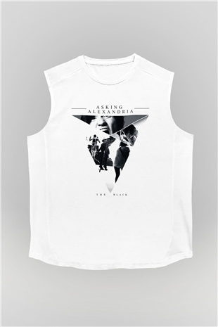 Asking Alexandria Beyaz Unisex Kolsuz Tişört